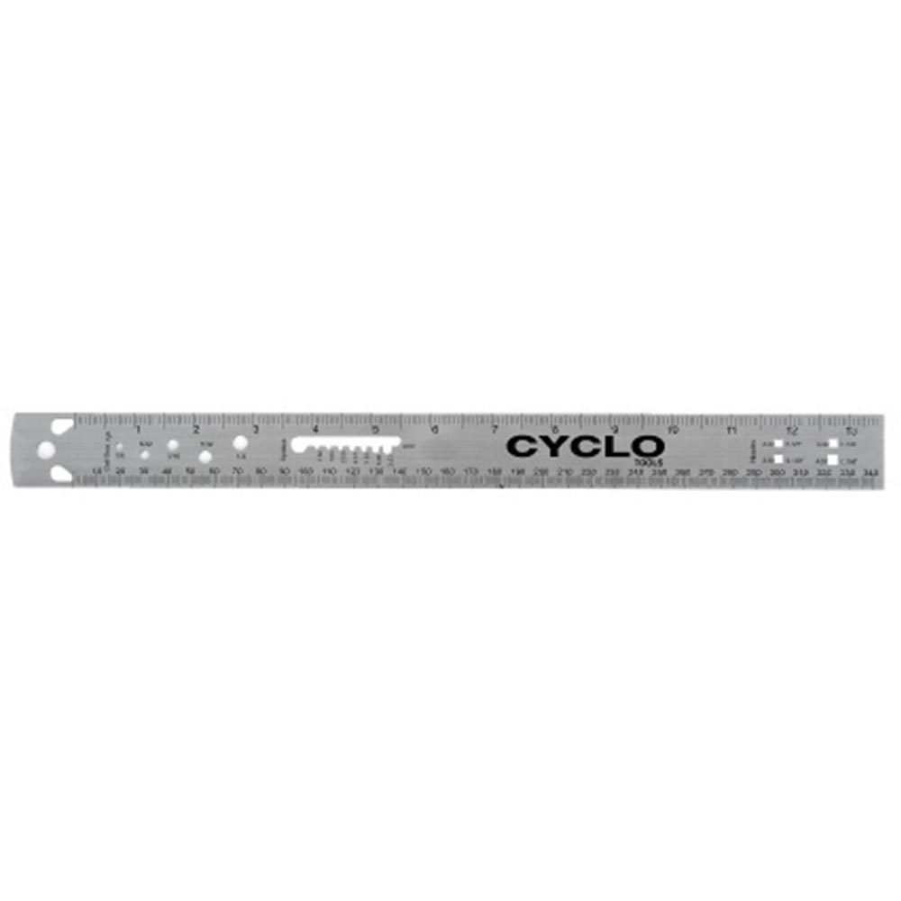 Cyclo Tools Pro Spoke Ruler Silver