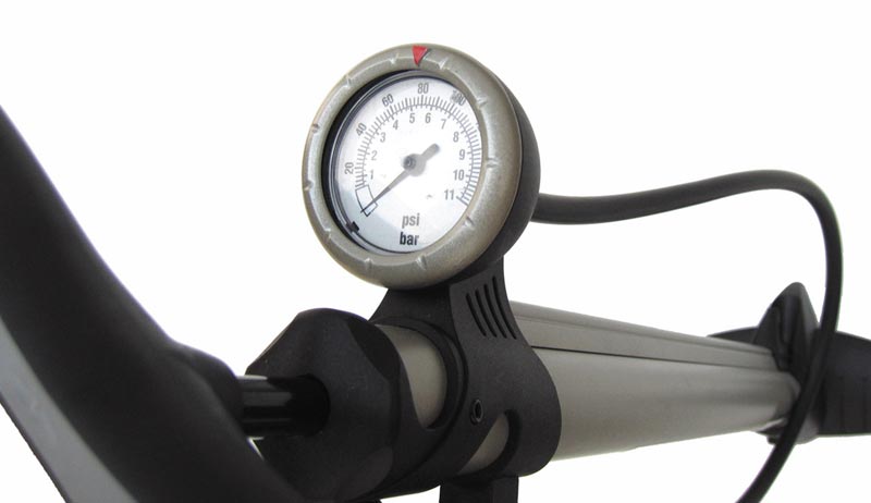 Passport Steel Track Pump 160psi Silver / Black