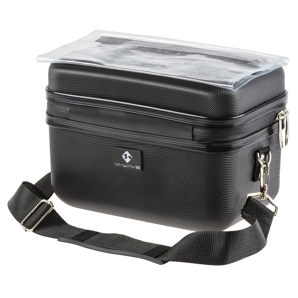 M-Wave Black 8L Utrecht HC Hard Shell Handlebar Bag