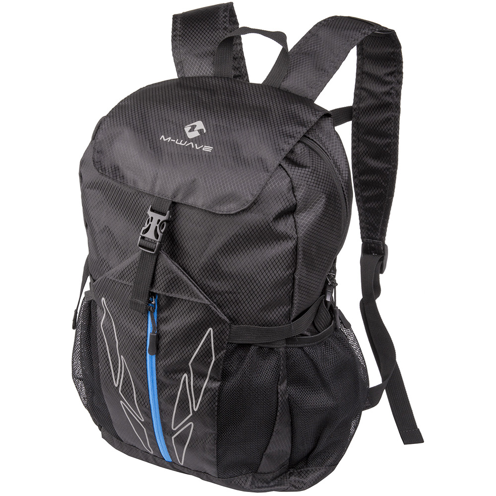 M-Wave Black 20L Deluxe Foldable Rucksack