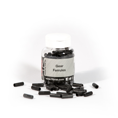 Fibrax Black 5mm Cable Ferrules