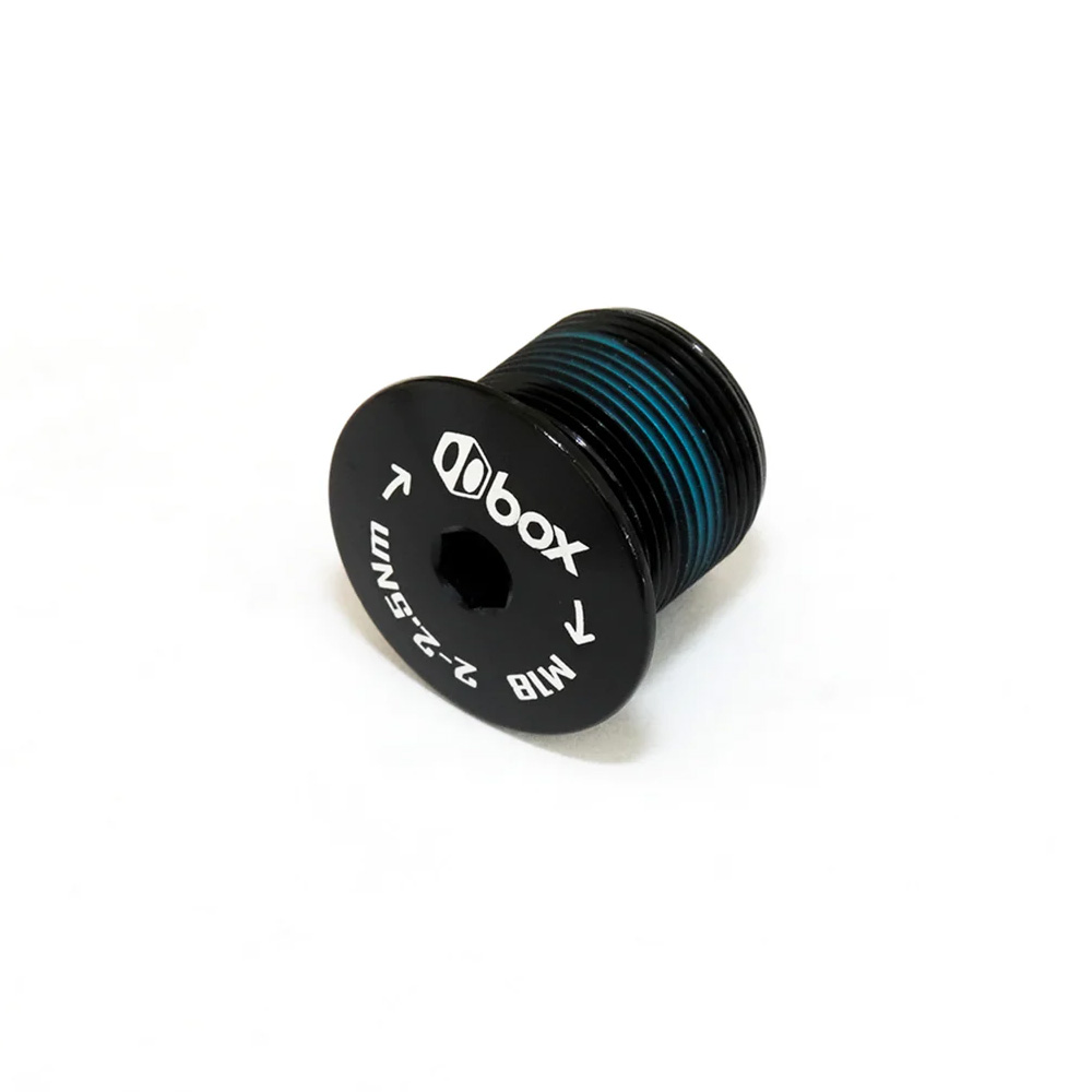 BOX BMX M18x1 LH Crank Bolt Black