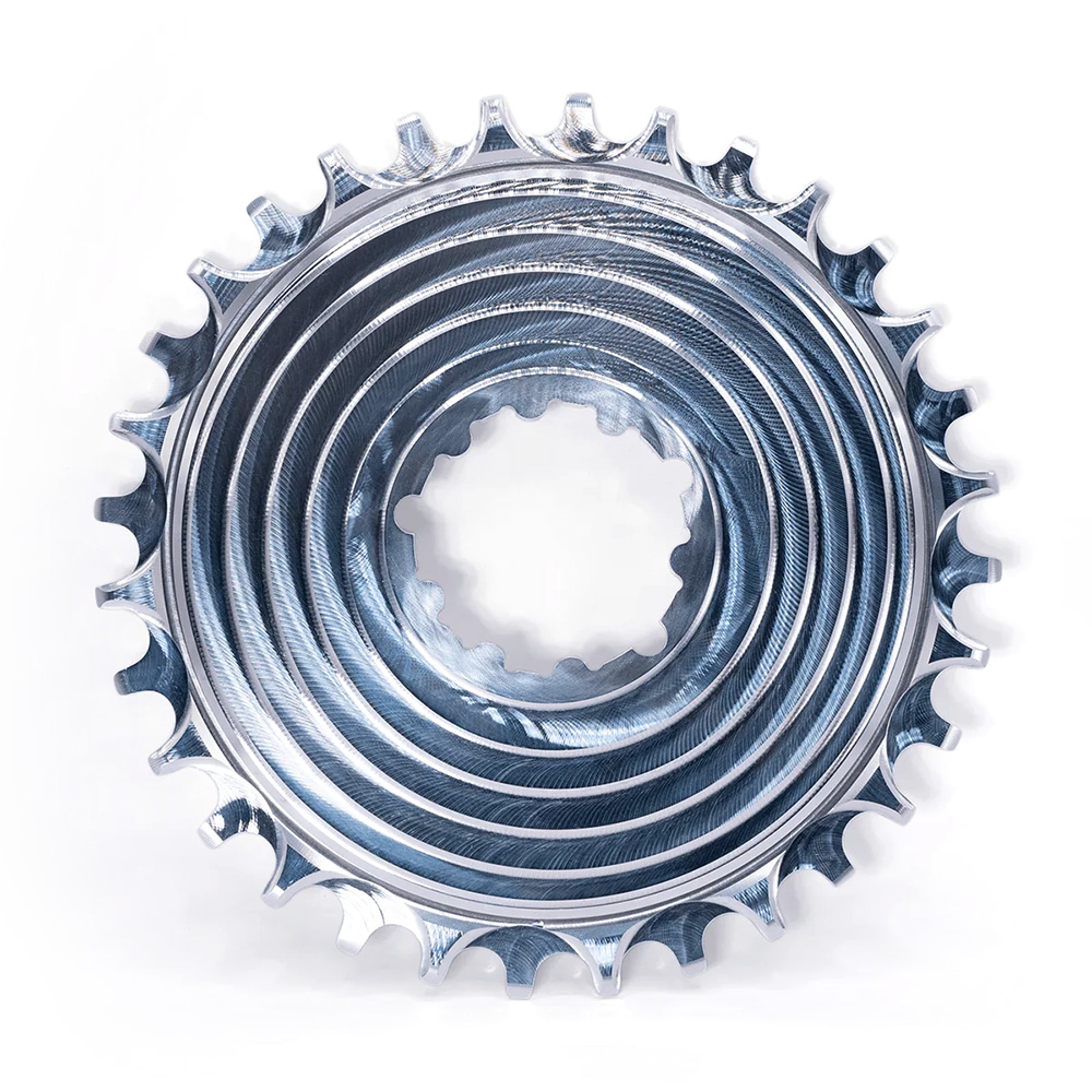 5Dev 32T Spacely Sprocket Raw Silver
