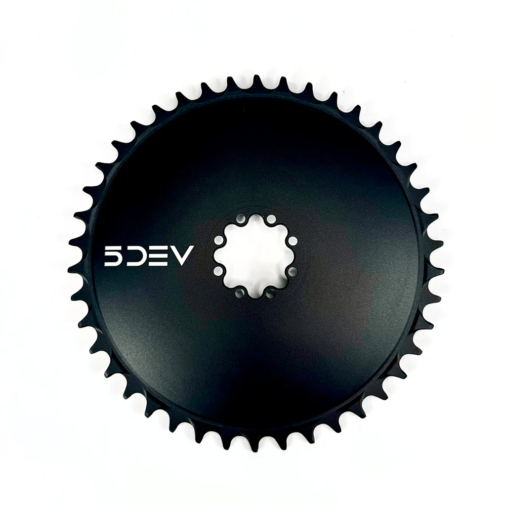5Dev Aero Road Gravel Chainring Black 52T