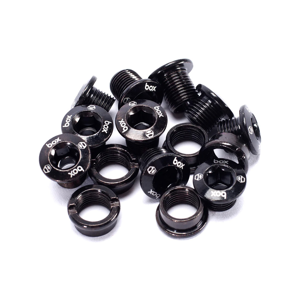 BOX BMX Box One Single Cro-Mo Chainring Bolts Black