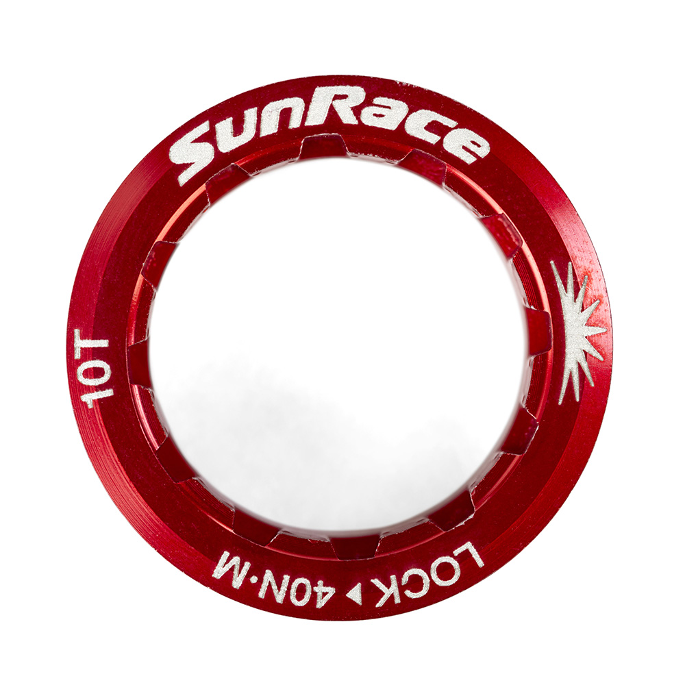 SunRace Cassette Lockring Microspline 10T MS Red