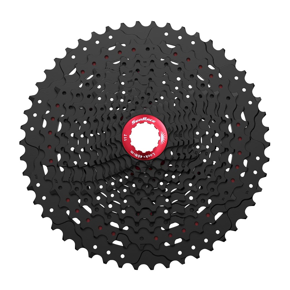 SunRace MZ90 12sp Index Cassette 12 Speed 11-50T Black Chrome