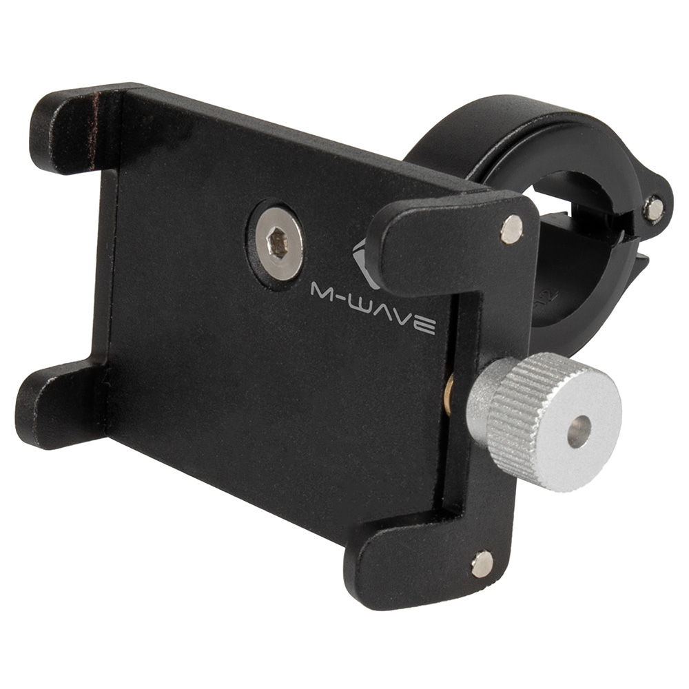 M-Wave AL Phone Bike Mount Bracket Black 22.2-31.8mm