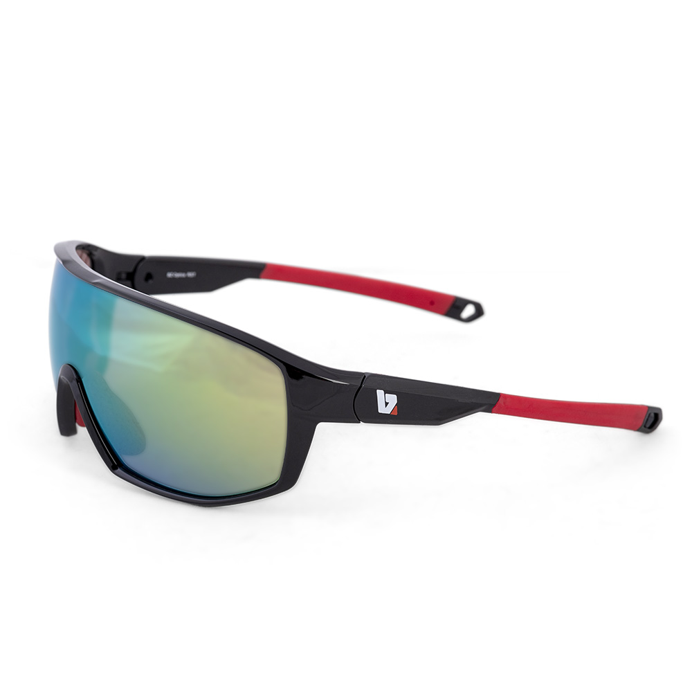 BZ Optics Black/Red One Size RST Mirrored Glasses