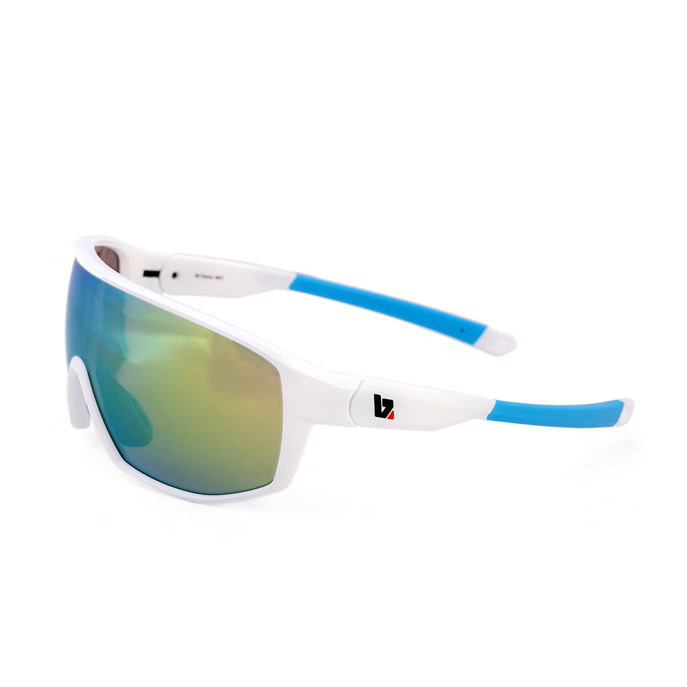 BZ Optics White/Blue One Size RST Mirrored Glasses