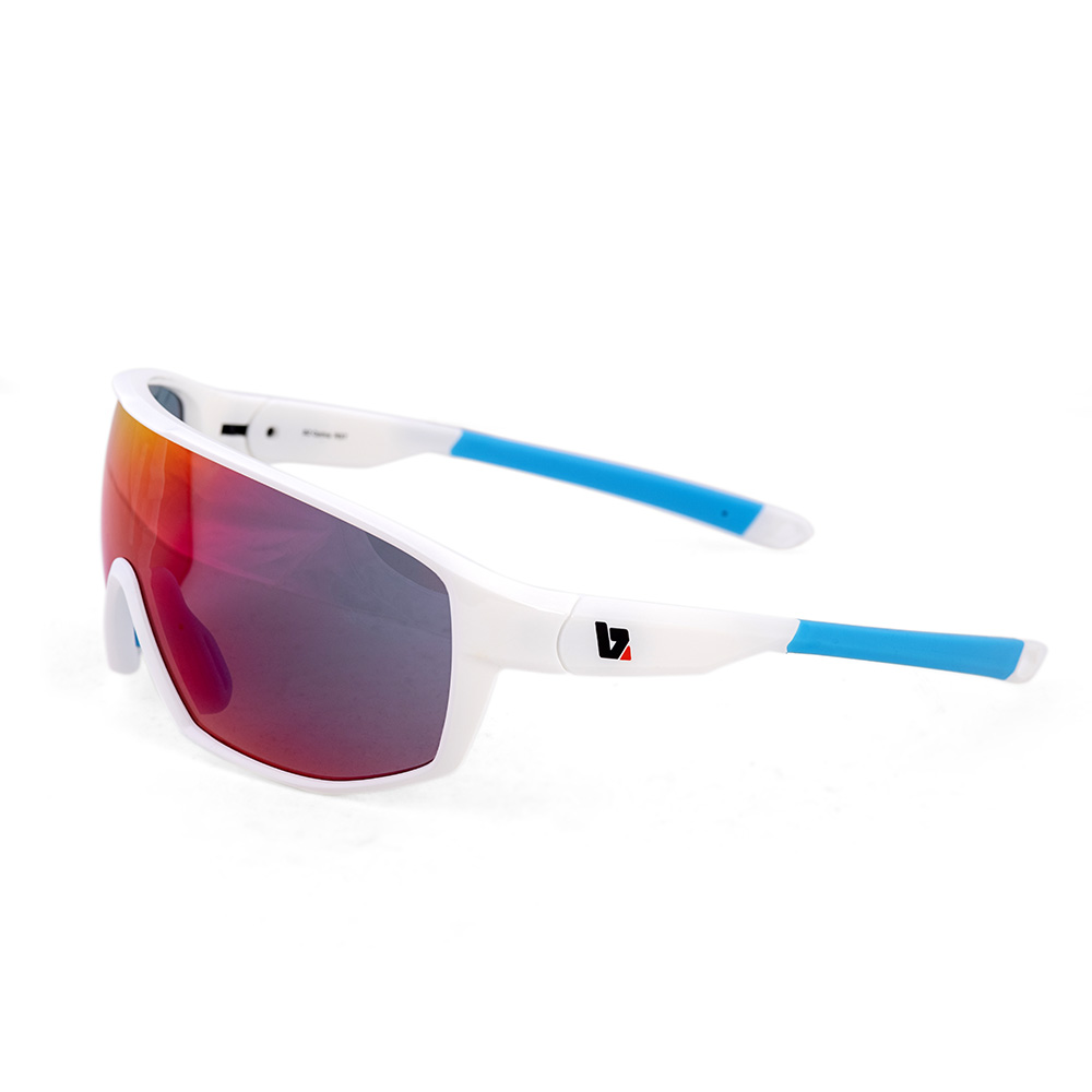 BZ Optics White/Blue One Size RST Mirrored Glasses