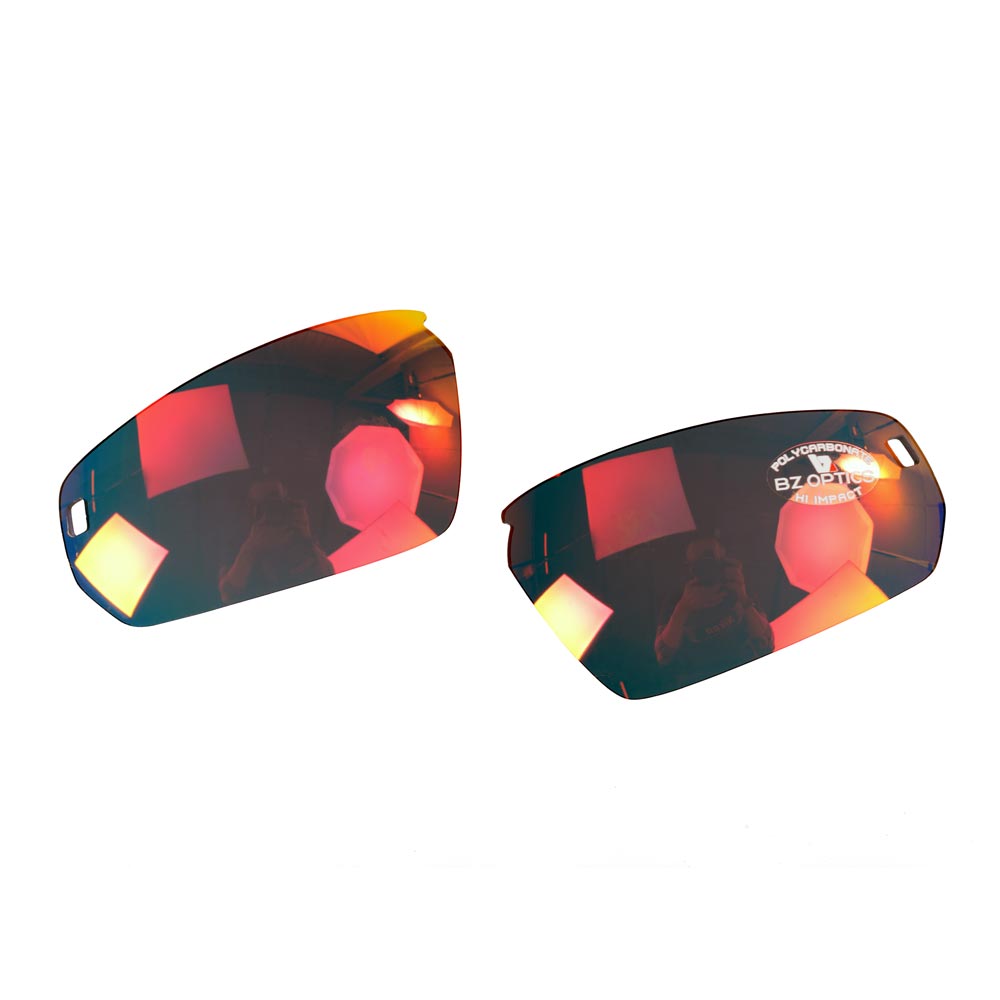 BZ Optics Pho Replacement Sunglass Lenses One Size Fire Mirror