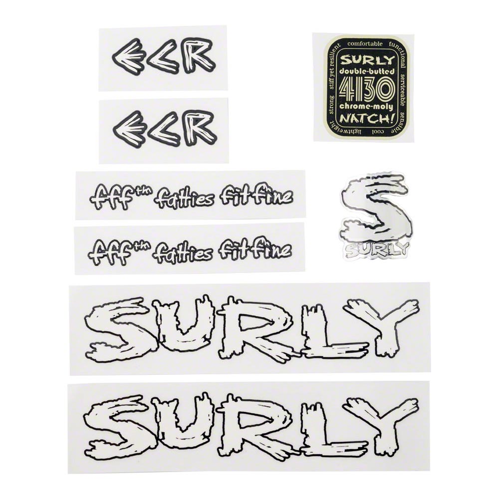 Surly ECR Frame Decal Kit inc. Headtube Badge