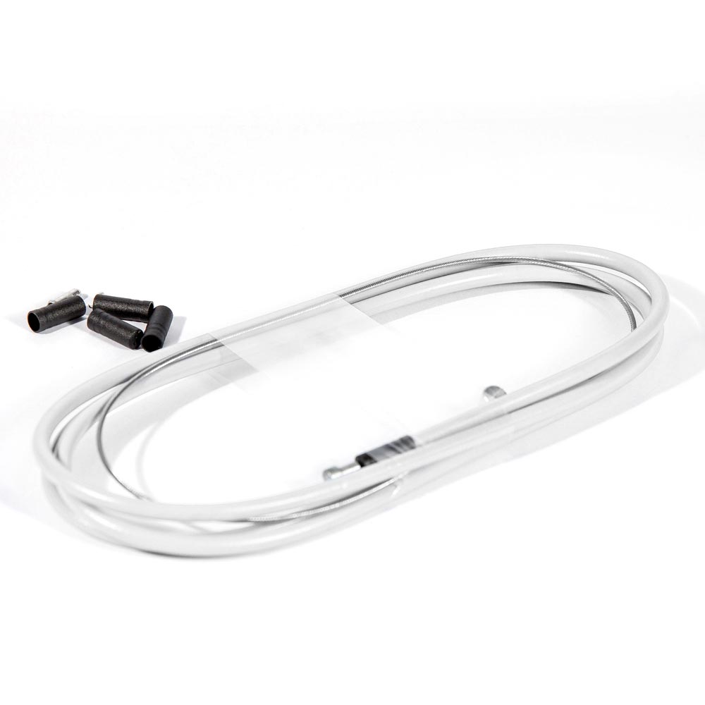 Rear Brake Cable 1800mm Powerglide Sport Barrel End Stainless Steel White