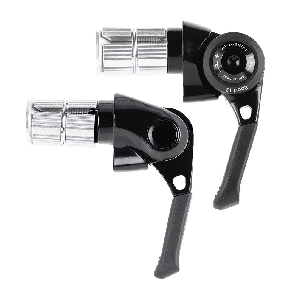 MicroSHIFT BS-A12 Bar End Shifters Shimano 2 x 12 Speed Road Black