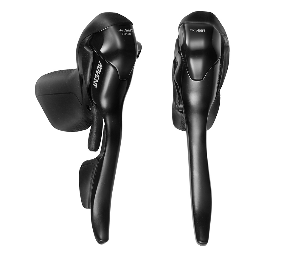 MicroSHIFT ADVENT Drop Bar Shifters Black 9 Speed 1 X