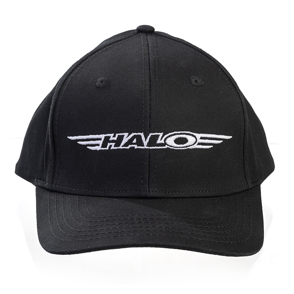 Halo Black One Size Trucker Cap Tech Logo 