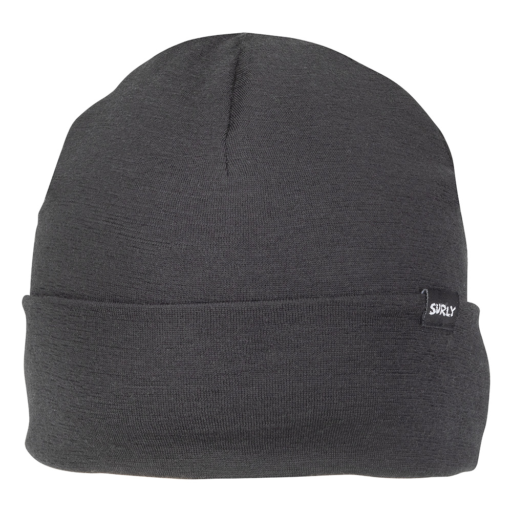 Surly Black One Size Wool Beanie