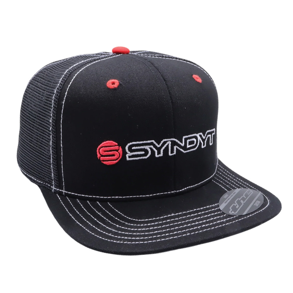 Syndyt Mesh Flat Bill Cap Black One Size Black
