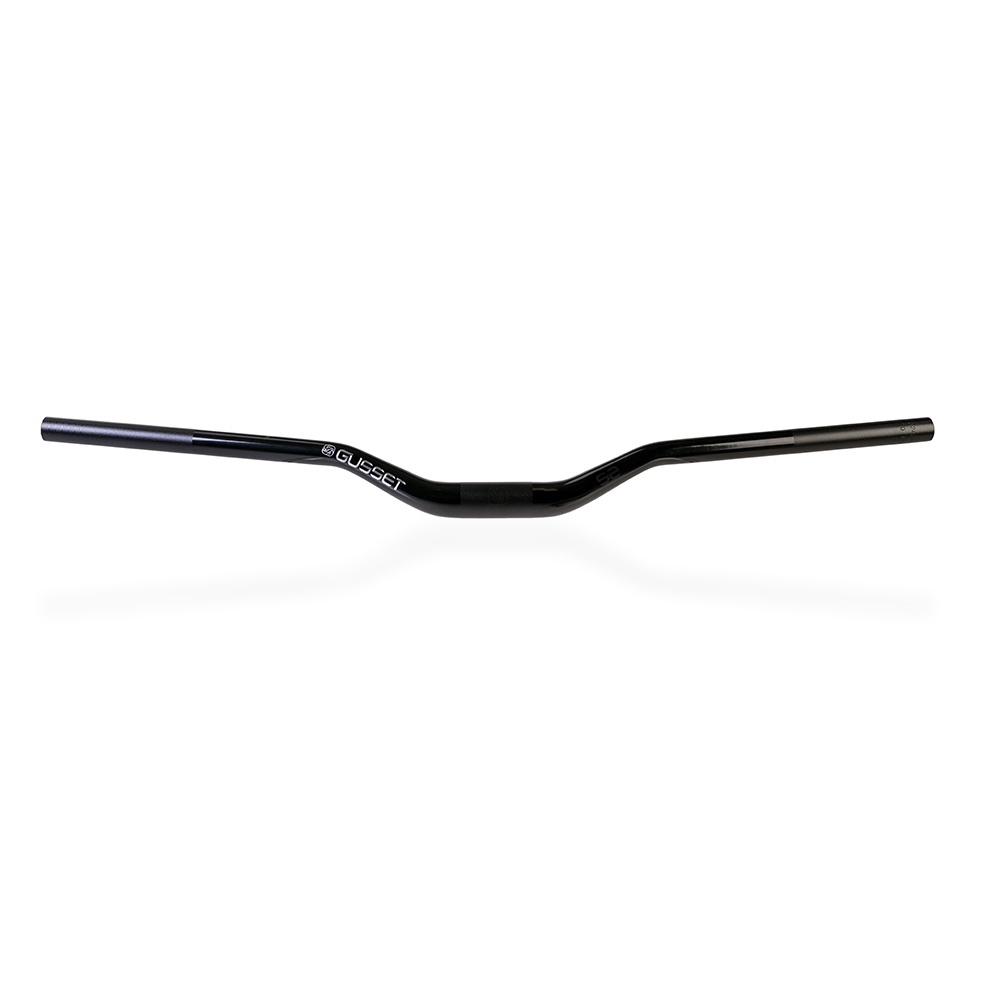 Gusset S2 Handlebars 38mm Rise – 31.8mm Clamp, Black MTB DJ Freeride Bars