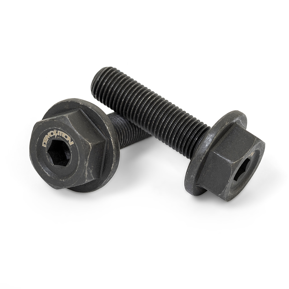 Demolition BMX Whistler Front hub Axle Bolts - Pair Black