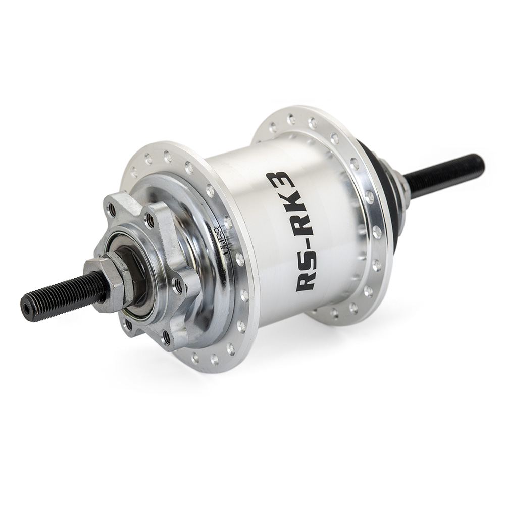 Sturmey Archer Silver 36H RS-RK3 3 speed Rotary Gear Hub