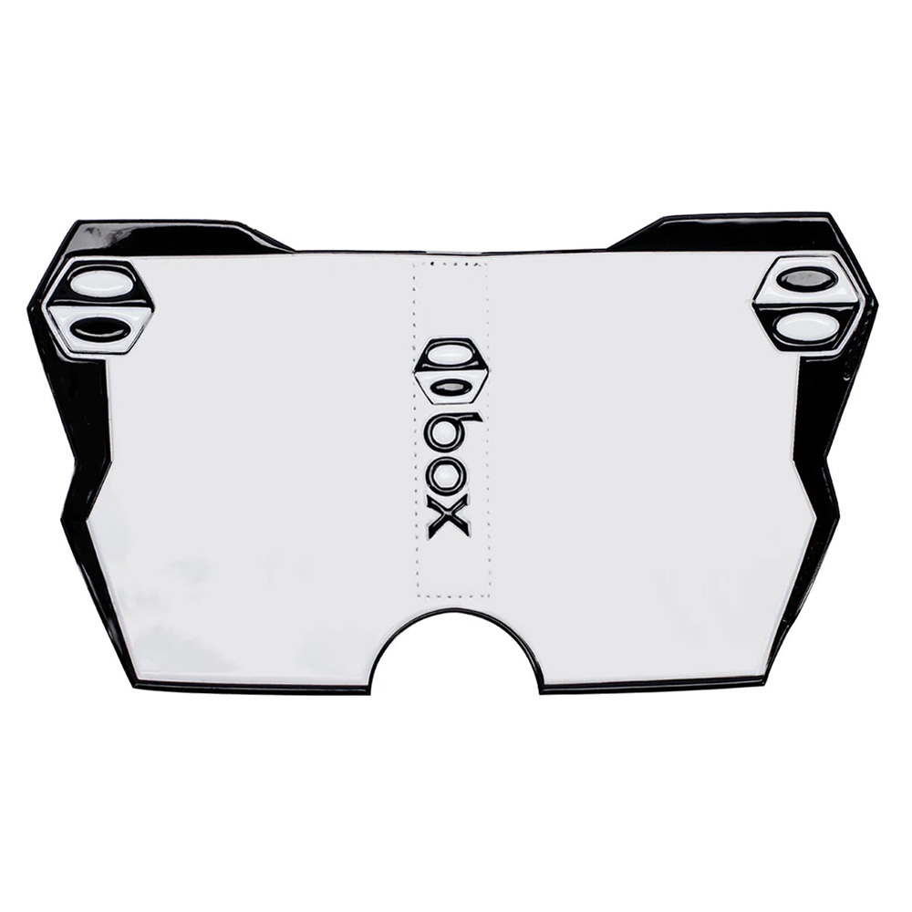 BOX BMX Box Two Side Number Plate Black