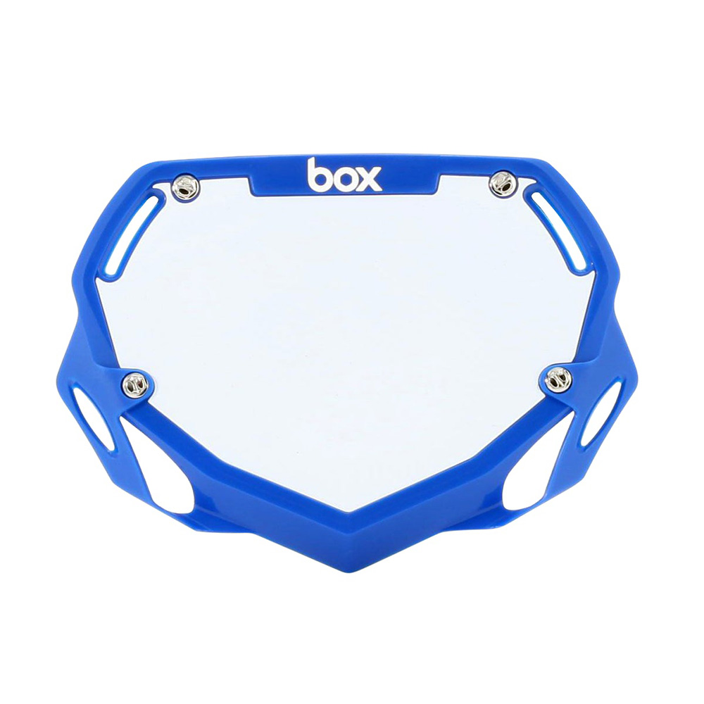 BOX BMX Box Two Number Plate Small Blue