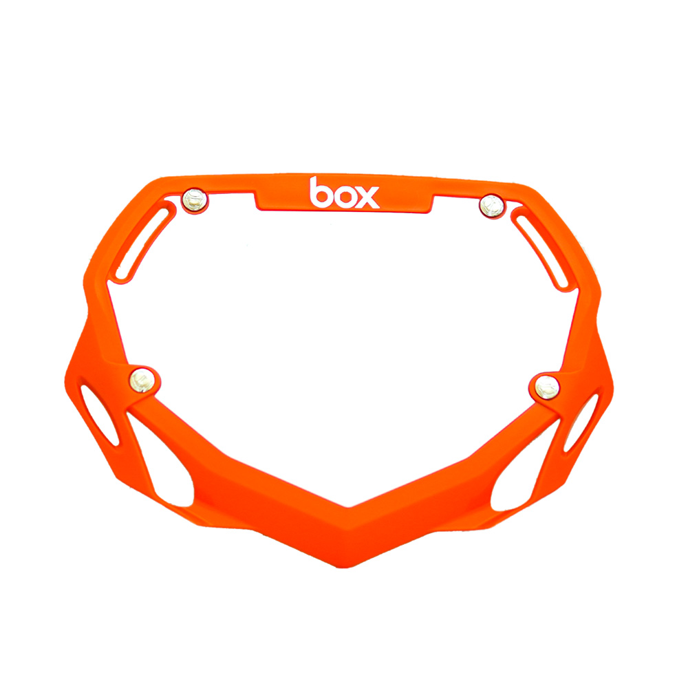 BOX BMX Box Two Number Plate Small Orange