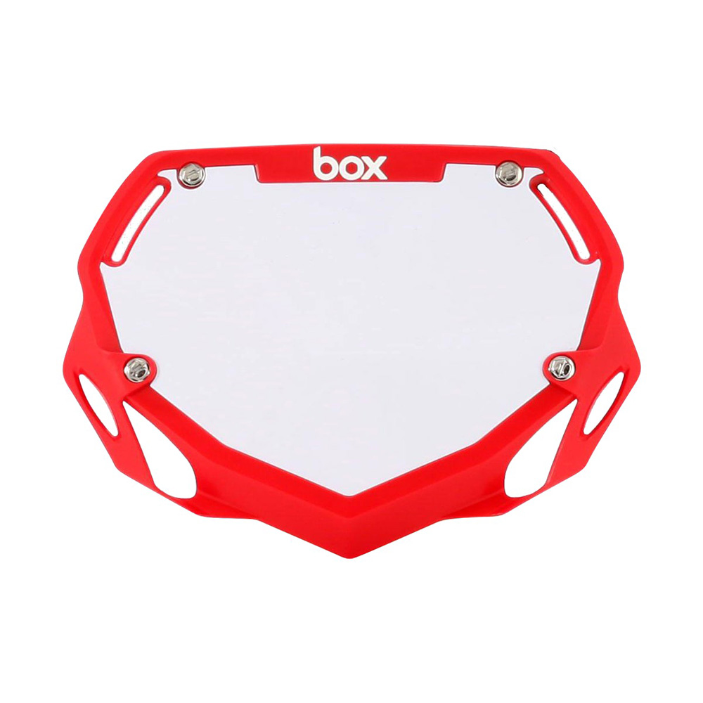 BOX BMX Box Two Number Plate Small Red
