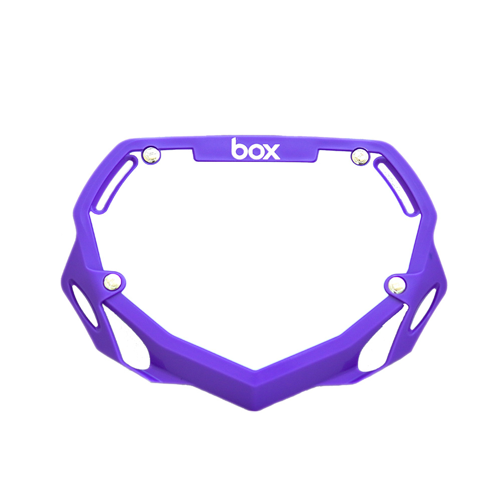 BOX BMX Box Two Number Plate Small Purple