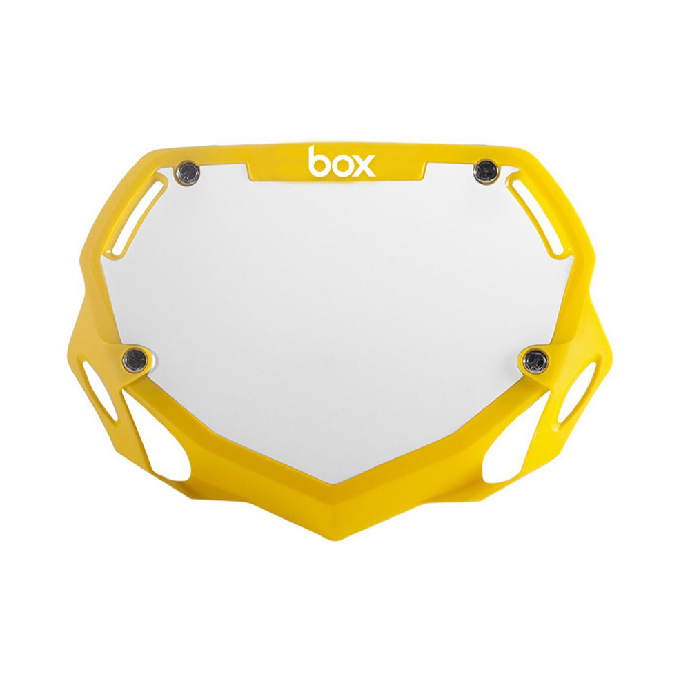 BOX BMX Box Two Number Plate Small Yellow