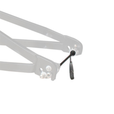 M-Wave Silver QR 5x135mm Single Wheel Trailer QR Hitch Knuckles