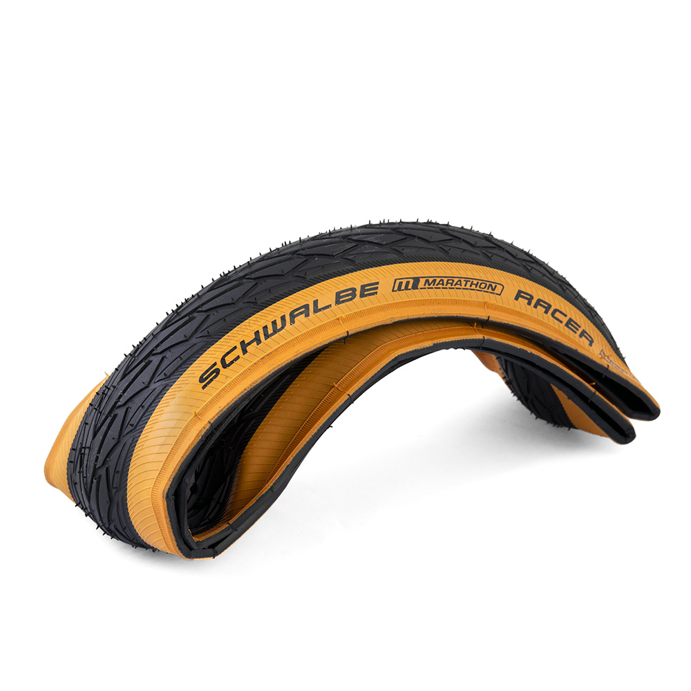 Schwalbe Marathon Racer Perf RaceGuard Twinskin Folding Tyre Tanwall 16x1.35" (35-349)