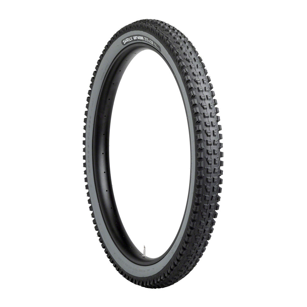27.5+ Mountain Bike Tyre Surly Dirt Wizard 27.5 x 2.8" 60 Tpi Tubeless-Ready Folding Black/Grey