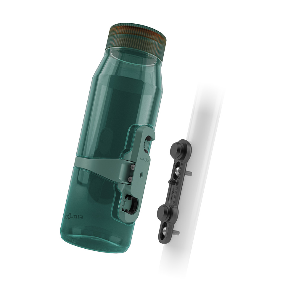 Fidlock Clr Dk Green 700ml TWIST bottle 700 life + bike base