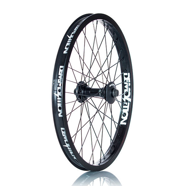 Demolition BMX 20" Whistler Hub Zero Rim Pro Front Wheel Black