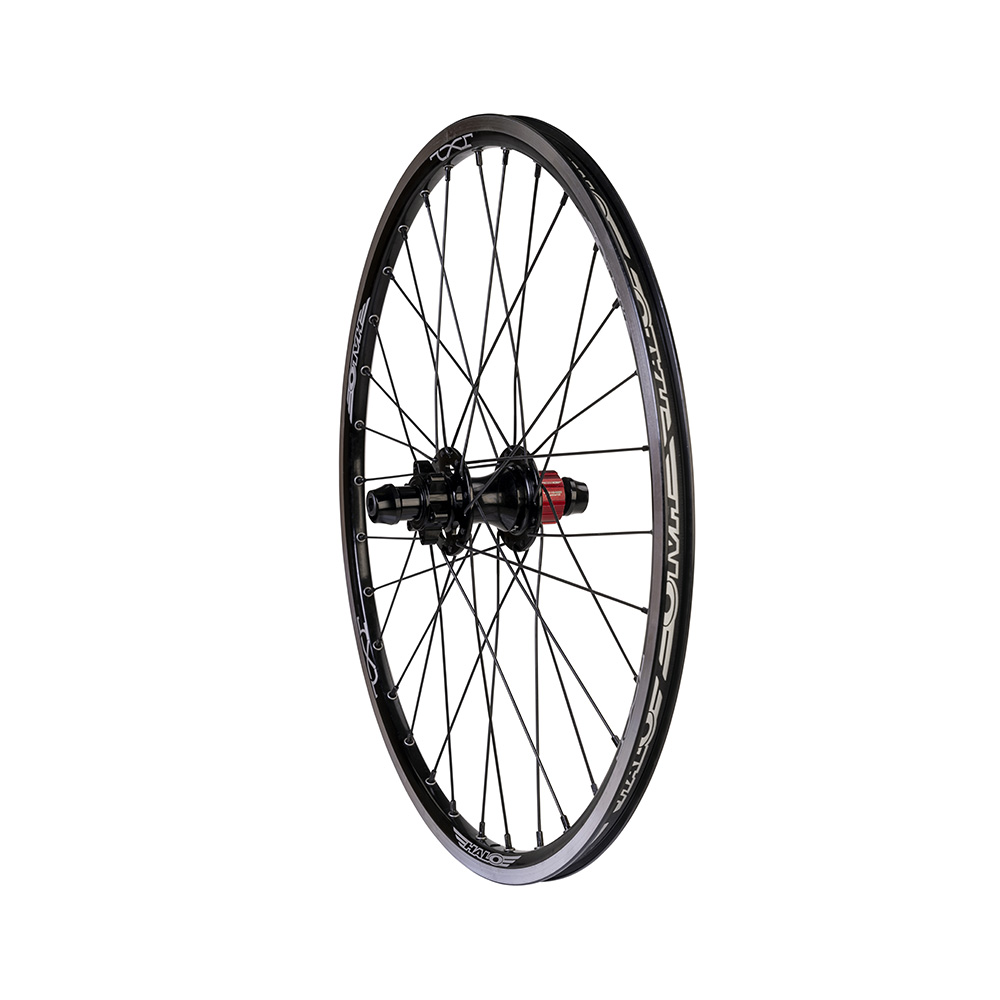 Halo Black 20x11/8" JX2 Junior BMX Race 20 x 1 1/8" Rear Wheel