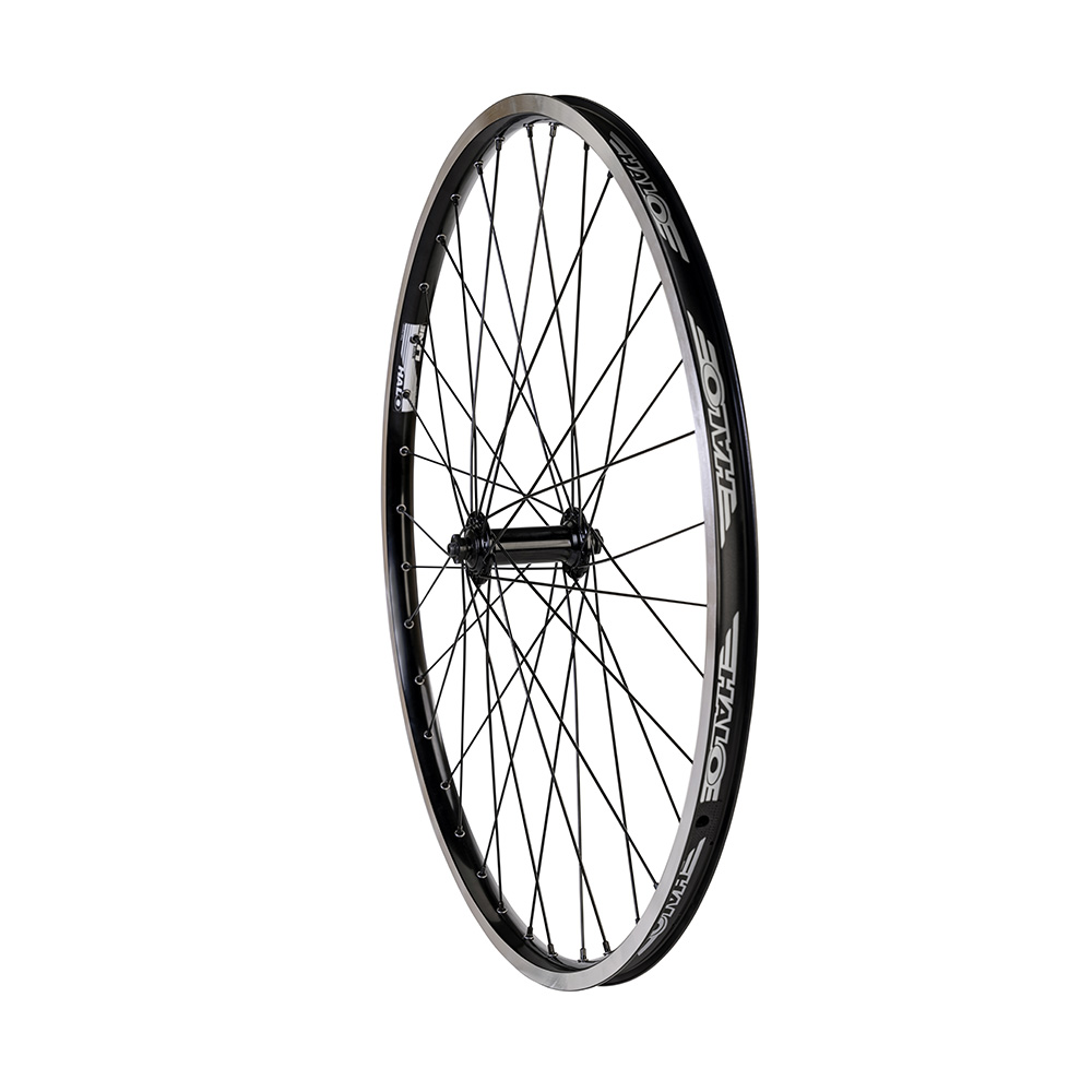 Halo Black 26" White Line Deore 26" Front Wheel