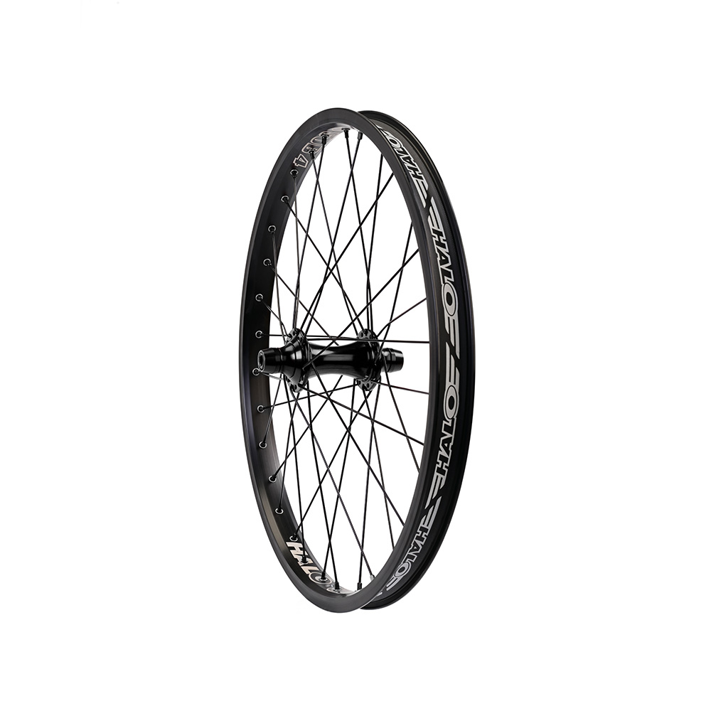 Halo 20" Sub-4 BMX 3/8" Race Front Wheel Black