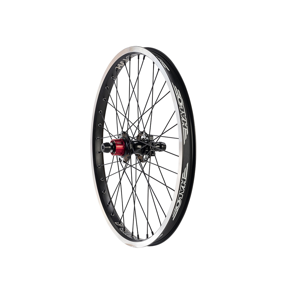 Halo 20" Sub-4 BMX 3/8" MXR Supadrive Cassette Race Rear Disc Wheel 36H Black