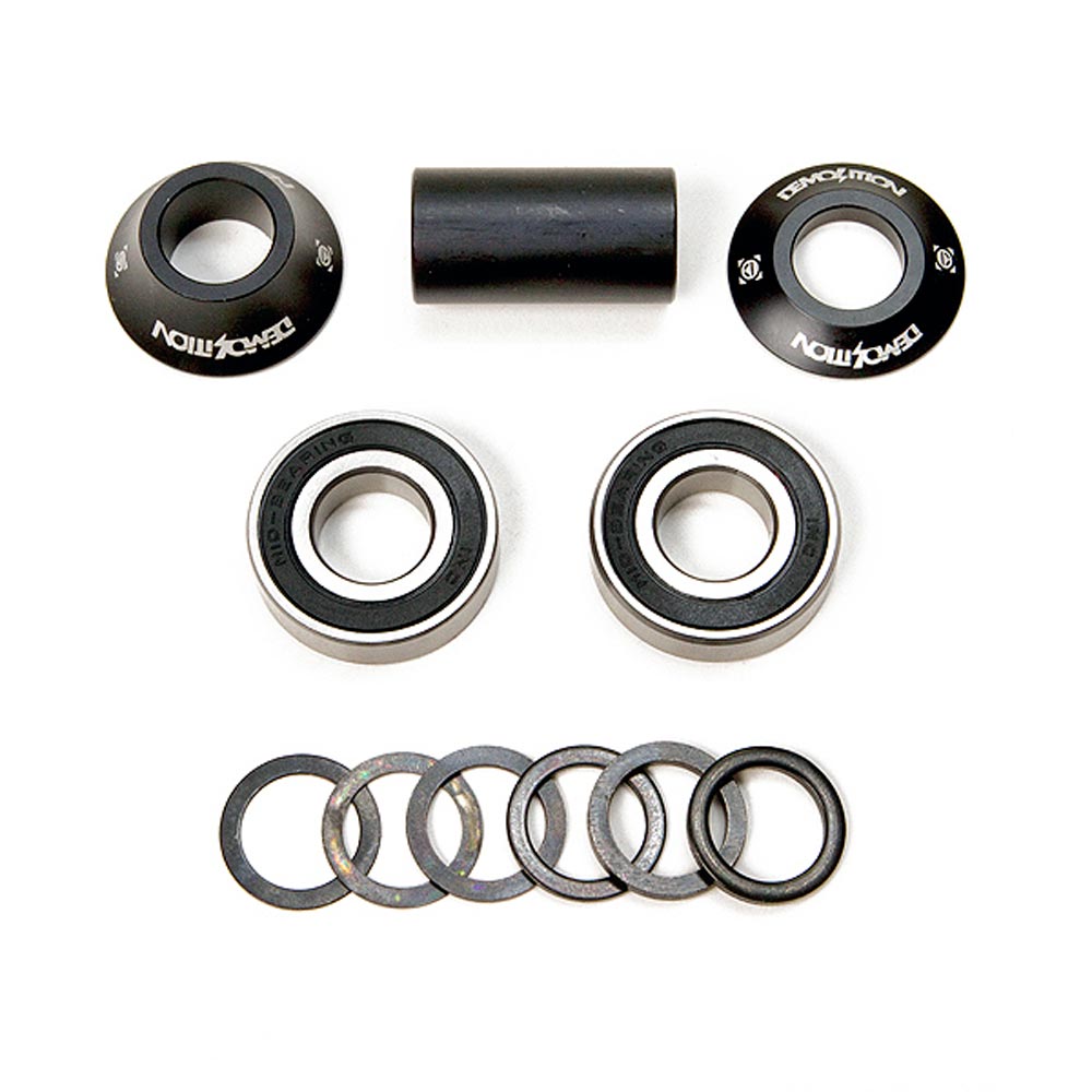 Demolition BMX Mid Bottom Bracket Set 19mm Black