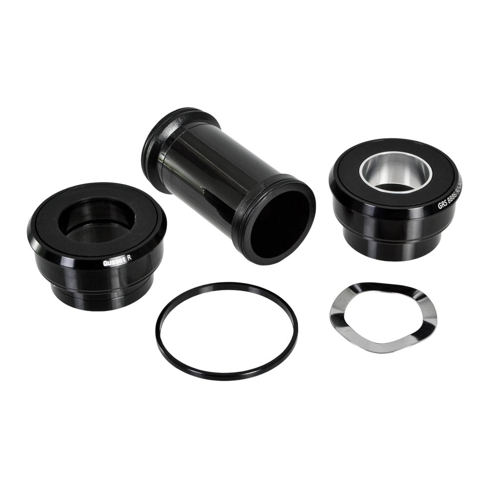 Gusset GRS BB86/92 Bottom Bracket Set 24/22mm SRAM, GXP Black