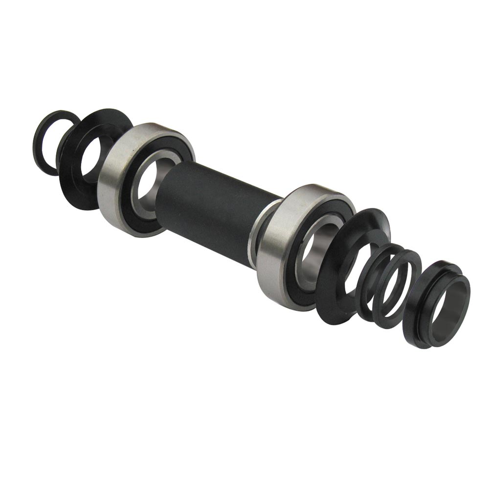Gusset Mid Bottom Bracket Set Fit 19mm Axle Black