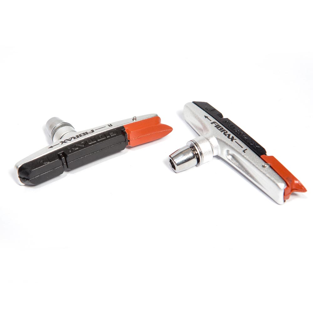 Fibrax SH760D Rhino Low Profile Nutted Replaceable V Brake Pad Inserts Dual Compound