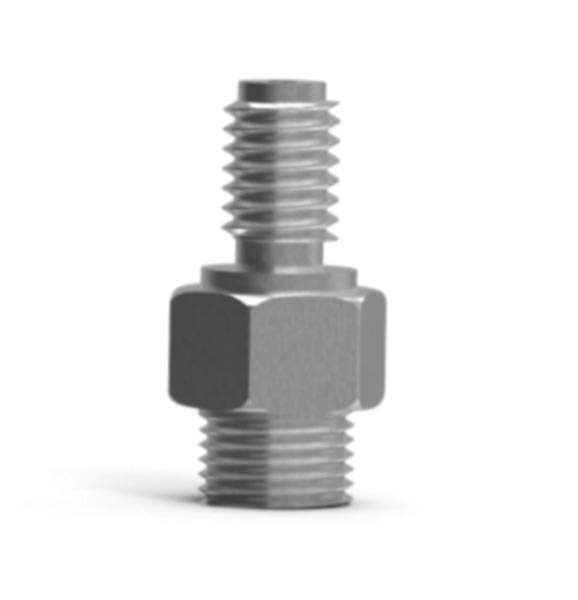 Fibrax Silver Str Hose Connector Hydraulic