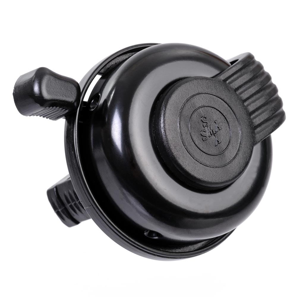 ID 55mm Bike Bell 22.2mm Handlebar Clamp Left Hand Black