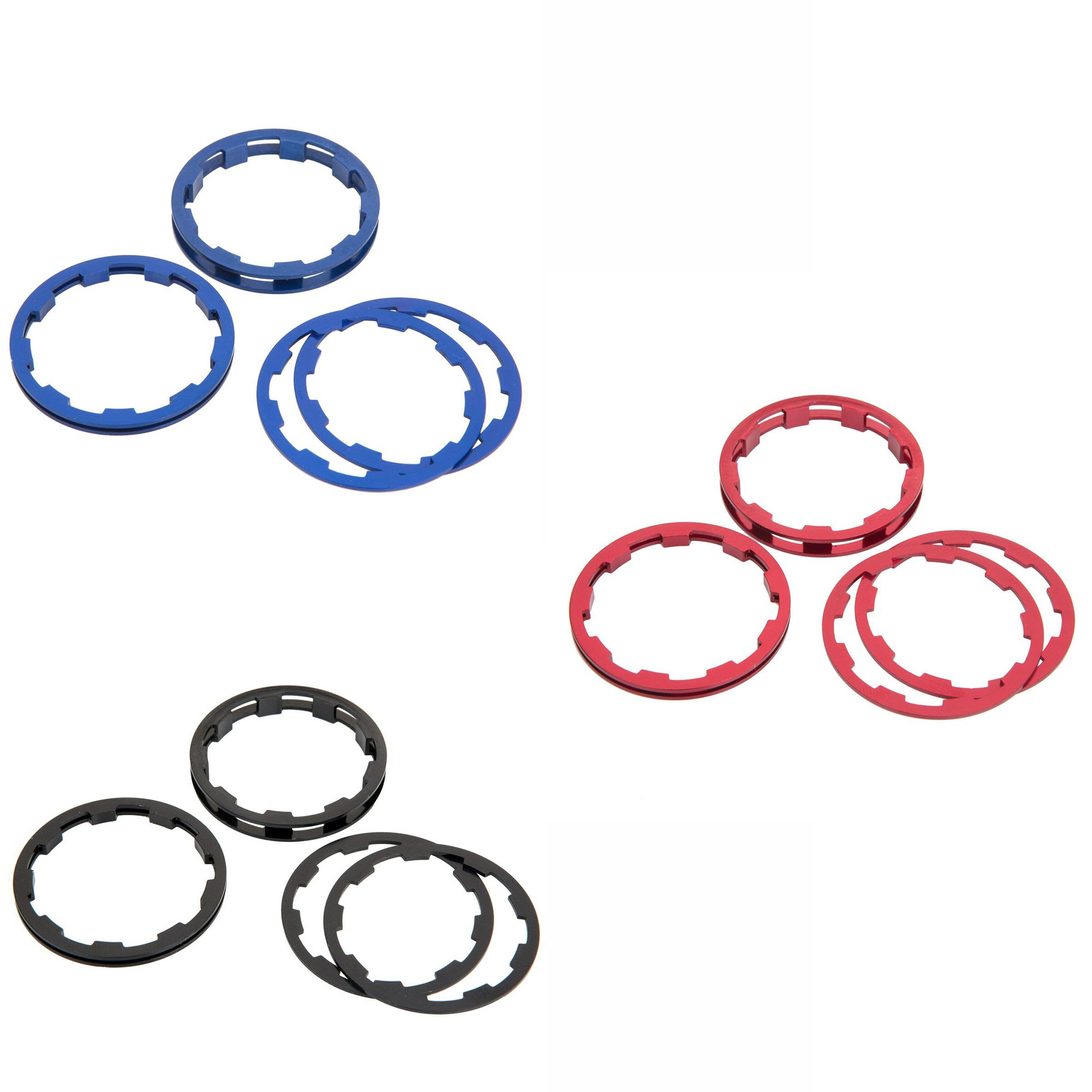 BOX One Cassette Spacer Kit – 1mm / 3mm / 5mm Alloy | Freehub Spacers for MTB & BMX