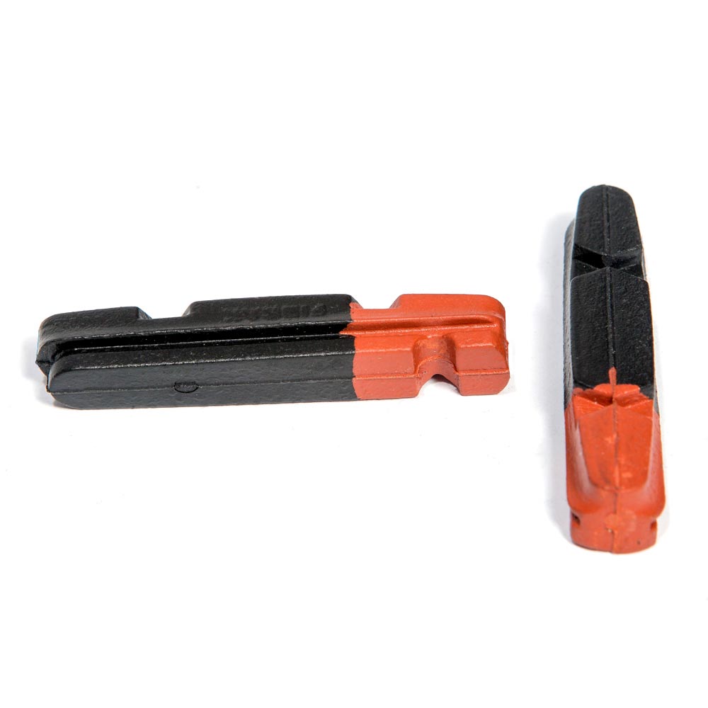 Fibrax SH410D Dual Compound Brake Replacement Inserts 1 Pair Black/Red