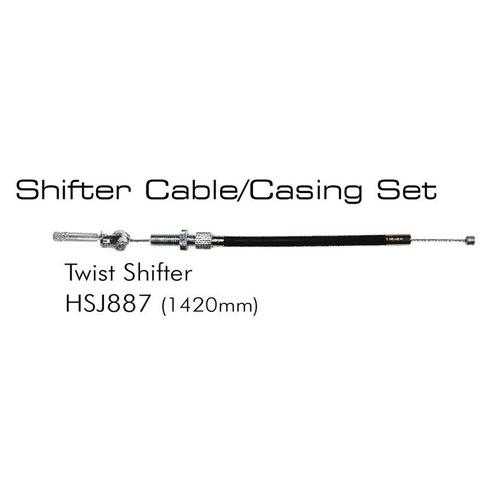 Sturmey Archer HSJ884 Twist Gear Cable Black